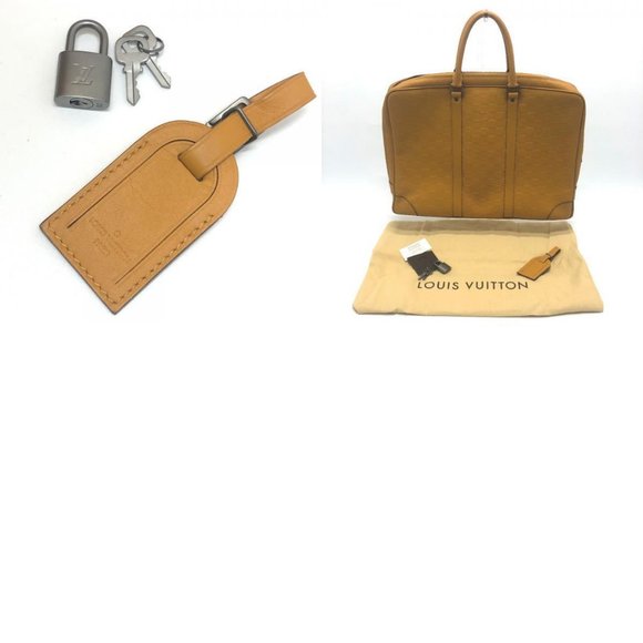 AUTHENTIC LOUIS VUITTON N41218 Infini Hand Bag PDV PorteDocument V - Picture 12 of 12